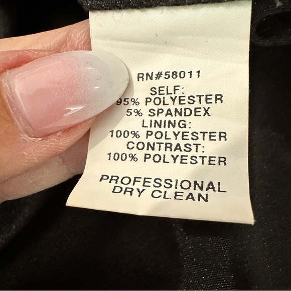 David Meister Black Sequin Bodice Cocktail Sheath Dress Size 6 (EUC) - Picture 14 of 16